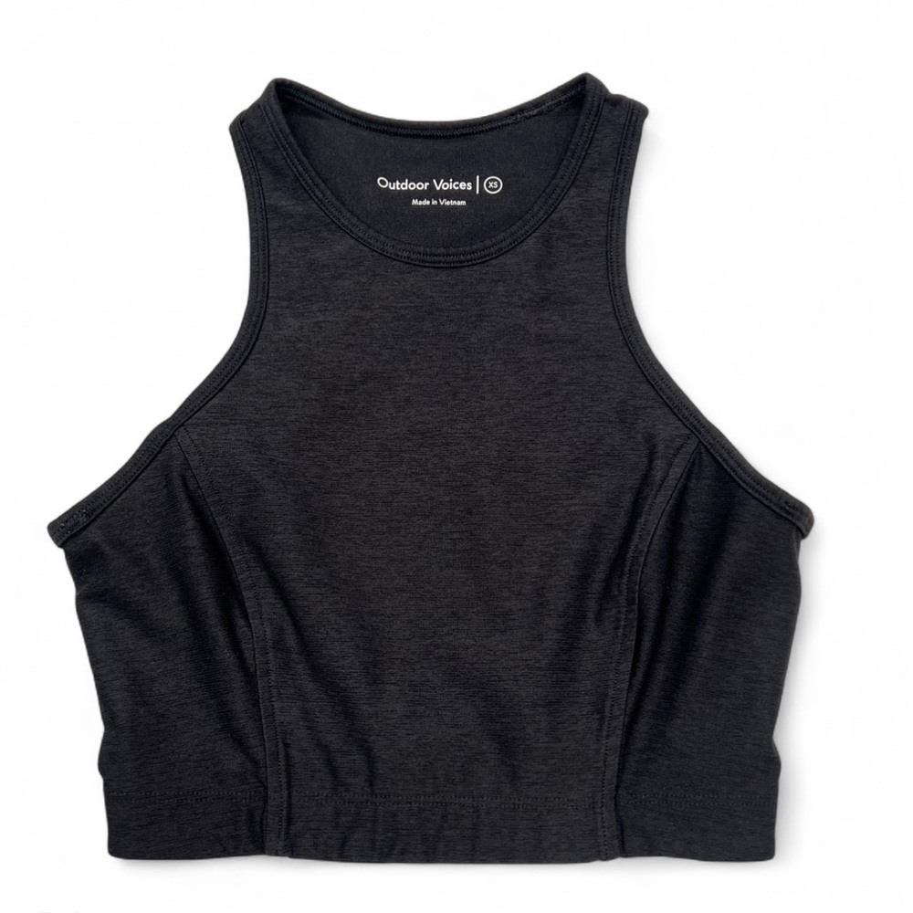 Outdoor Voices navy/black Athletic Crop Top